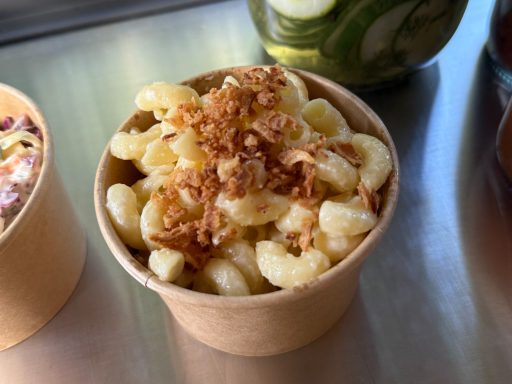 Luxurious Mac & Cheese with Crispy Onion Topping Mac & Cheese with crispy onion topping